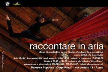 Giocoleria, Workshop/Stage di acrobatica aerea giocoleria-juggling-stage-raccontare-in-aria